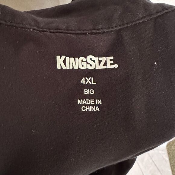 King Size Black and Blue Polo, 4XL - Picture 4 of 6